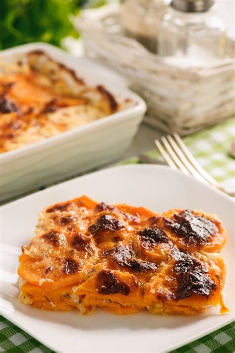 Recette Gratin De Patates Douces Au Lait De Coco Et Au Curry Marie Claire