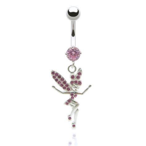 Piercing Nombril Pendentif En Acier Avec Motif F E Orn E Brillants