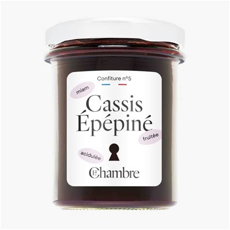 Confiture Cassis Épépiné sans pépins et avec 54 de fruits