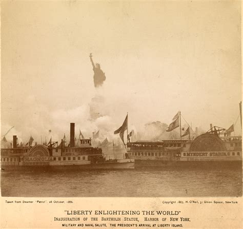 The Dedication of The Statue of Liberty, New York Harbor, October 26 ...