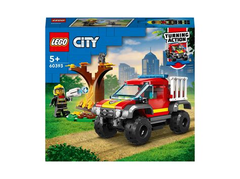 Lego City 4x4 Fire Engine Rescue Truck Toy Set 60393