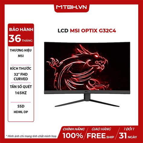 MÀN HÌNH LCD MSI OPTIX G32C4 E2 FHD VA 165Hz 1MS CHUYÊN GAME Máy Tính