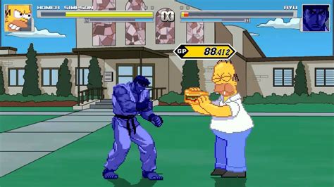 AN Mugen Request 91 Homer Simpson VS Ryu YouTube