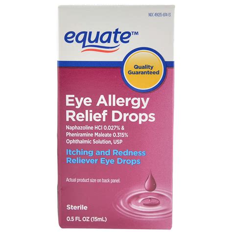 Equate Eye Allergy Relief Drops 0 5 Fl Oz