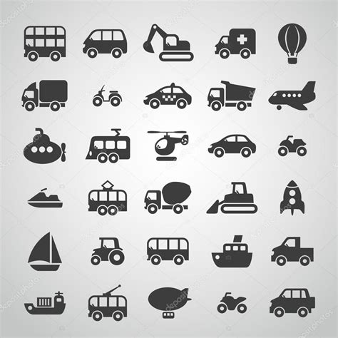 Transportation Icon Set Stock Vector Image By Kolopach 18467621