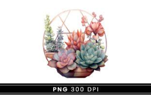 Watercolor Succulents Clipart Bundle Graphic By Designscotch Creative