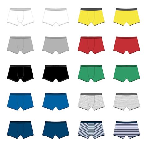 Premium Vector Set Of Men Underpants