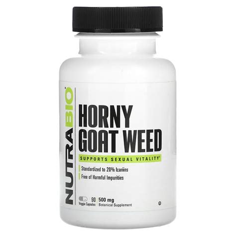 Nutrabio Horny Goat Weed Mg Veggie Capsules