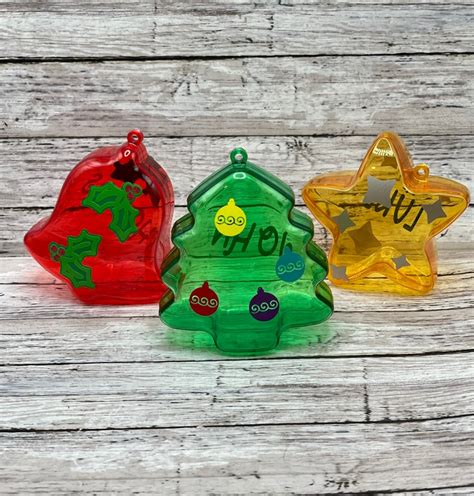 Christmas Fillable Ornaments Fillable Christmas Favors Etsy