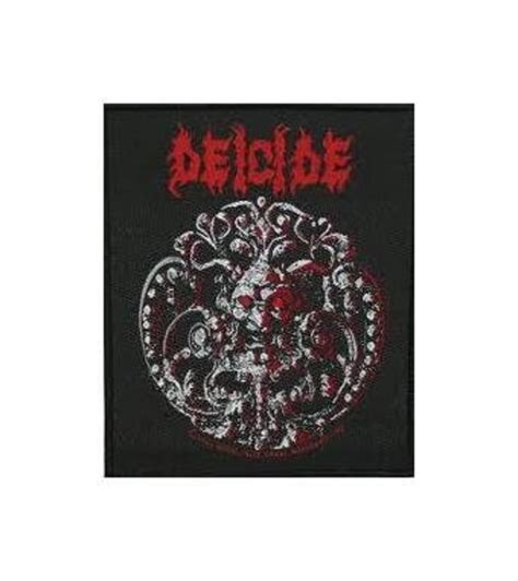 Deicide Patch Medallion Vintage Sew On Patch Gargoyle Medallion