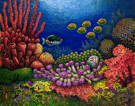 Colorful Coral Reefs Painting At Explore Collection Of Colorful Coral Reefs