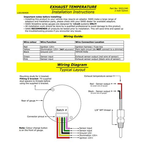 Auto Vdo Gauge Wiring Diagram