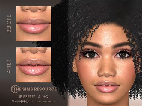 Lip Preset Hq Sims Afro Hair Sims Cc Makeup Sims Body Mods