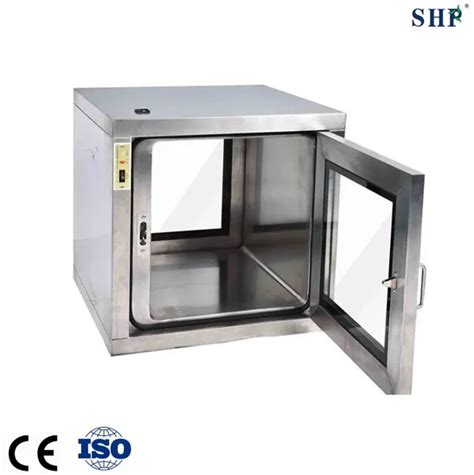 Stainless Steel Passbox Cleanroom Transfer Window HEPA Filtered Pass