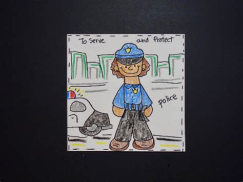 Lets Draw Community Helpers Police By Patty Fernandez Artist