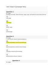 Understanding Psychoanalytic Theory COUC 510 Quiz Insights Course Hero