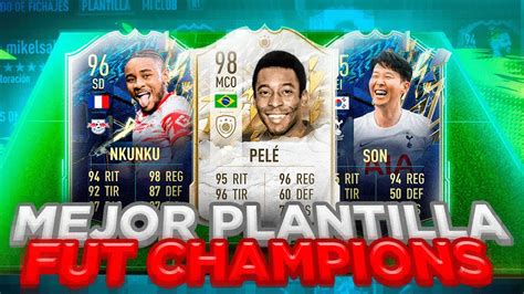 MEJOR PLANTILLA Para FUT CHAMPIONS FIFA 22 Ludus Sports YouTube