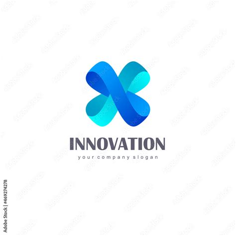 Vector logo design template for business. Innovation sign. Stock Vector | Adobe Stock