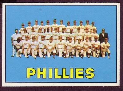 1967 TOPPS PHILADELPHIA PHILLIES TEAM CARD NO 102 PP25 NEAR MINT