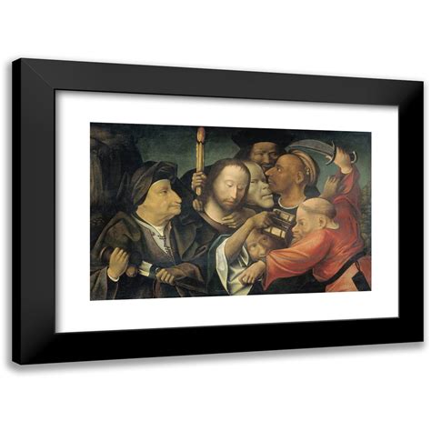 Manner Of Hieronymus Bosch X Black Modern Framed Museum Art Print