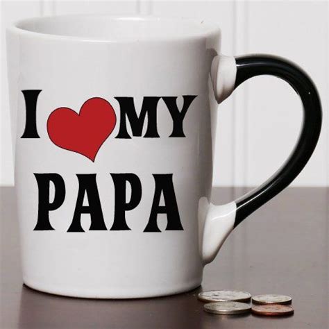 Cottage Creek Papa Mug 18 Ounce Ceramic I Love My Papa Coffee Mug Papa