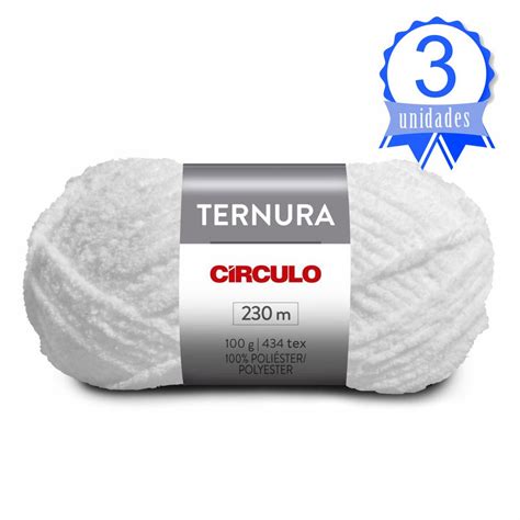 Kit 03 Novelos Lã Ternura 100g Círculo Tricolinhas