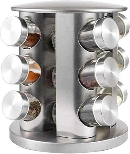 Reunirse Revolving Spice Rack 16 In 1 Masala Rack Set Seasoning