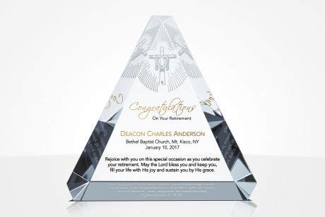 Pastor Retirement Gift Plaques - DIY Awards