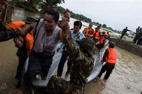 Myanmar Dam Breach Floods Villages Thousands Driven News