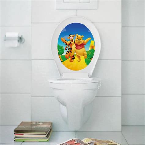 3d Winnie The Pooh Toilet Stickers Wall Sticker Kids Animal Border