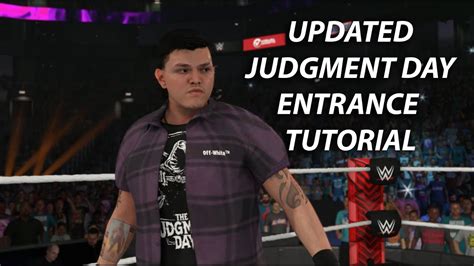 Wwe 2k23 Dominik Mysterio Updated Judgment Day Entrance Tutorial Youtube