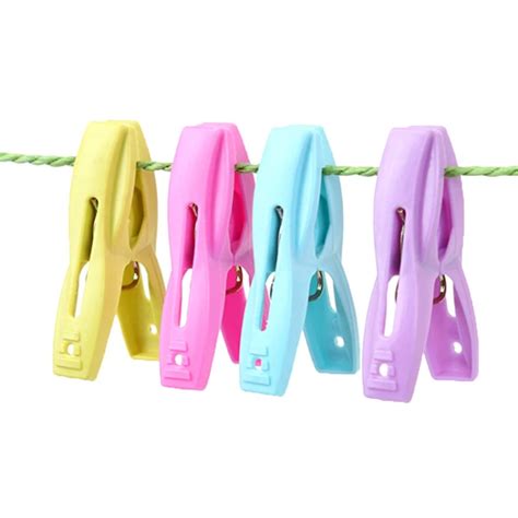 1 /pcs Durable Hanging Cloth Clip Size Plastic Clips Strong Windproof Clothes Quilt Clothes Pegs ...