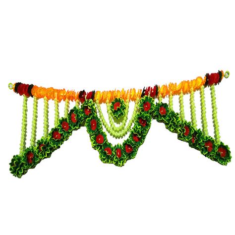 Afarza Artificial Marigold Flower Toran Garlands Handmade Bandhanwar