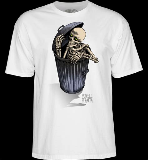 Powell Peralta Garbage Skelly T Shirt White Photo 1 Photo Gallery