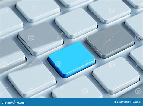 Extreme Close Up Of Blank Computer Keyboard Keys Stock Illustration