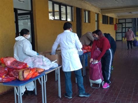 Ya se entregó la sexta canasta Junaeb en liceo San Francisco