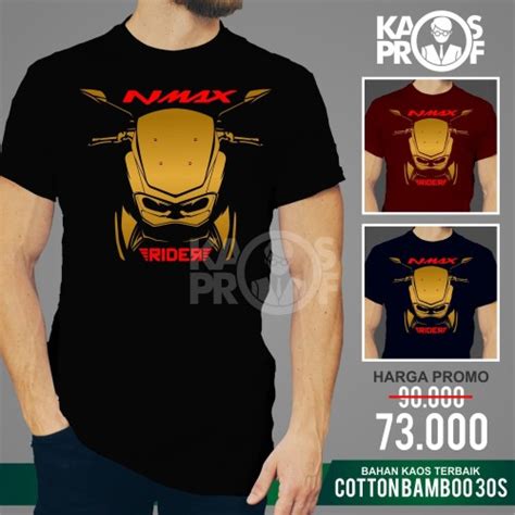 Jual Kaos Baju Pakaian Otomotif Motor Yamaha Nmax Cotton Bamboo Katun