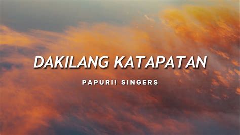 Papuri Singers Dakilang Katapatan Official Lyric Video Youtube