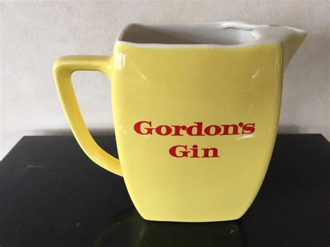 Gordons Gin Vintage Water Jug Ceramic Gordons Gin Water Pitcher