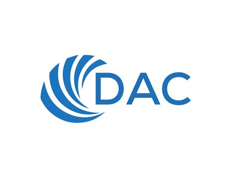 DAC letter logo design on white background. DAC creative circle letter logo concept. DAC letter ...