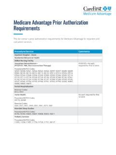 Medicare Advantage Prior Authorization Requirements Medicare