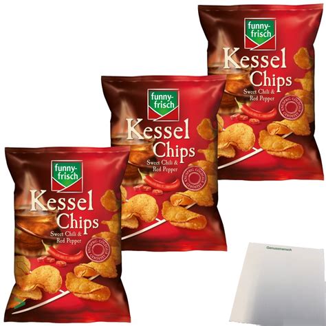 Funny Frisch Kessel Chips Sweet Chili Red Pepper Er Pack X G B