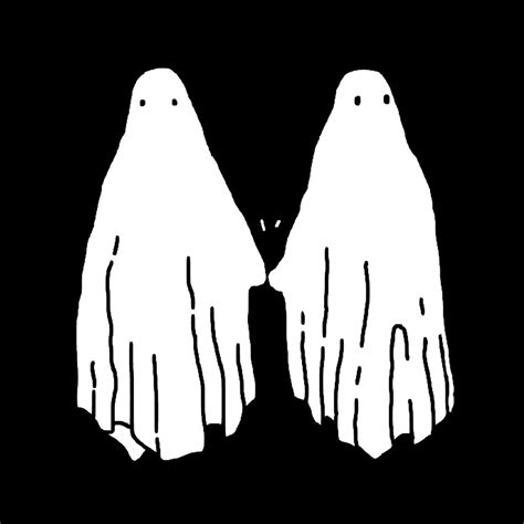 Ghosts Holding Hands Print 5x5 Etsy