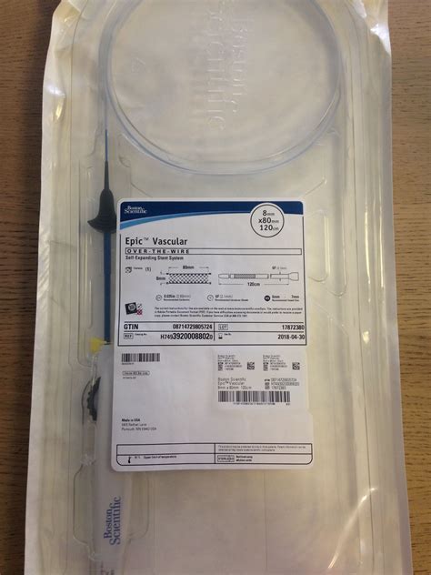 New Boston Scientific Epic Vascular Otw Self Expanding Stent