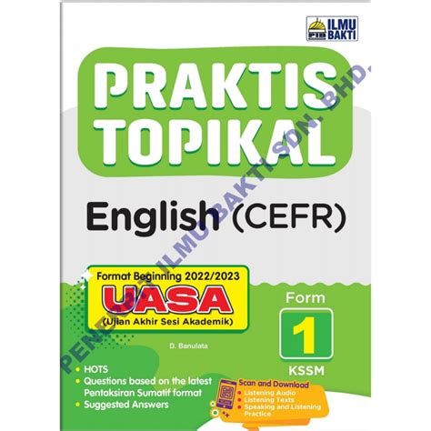 Praktis Topikal Kssm English Cefr Uasa Tingkatan 1 2023 Shopee