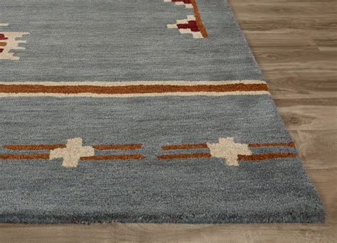 Cabin Fir Blue/Tan Area Rug - Froy.com