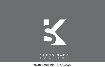 Sk Alphabet Letters Initials Monogram Logo Stock Vector Royalty Free