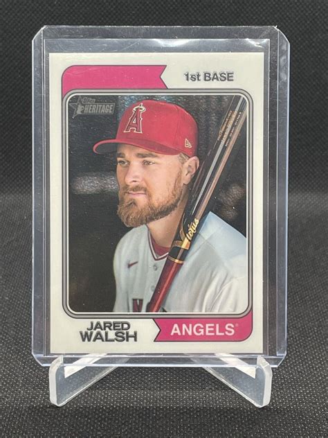 2023 Topps Heritage 368 Jared Walsh Chrome Parallel 661 999 Los