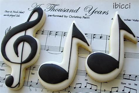 Musical Notes For A Teacher Music Cookies Music Cakes Creative Cookies