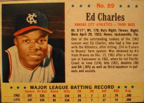 How Much Is Post Cereal Baseball Card Ed Charles Worth